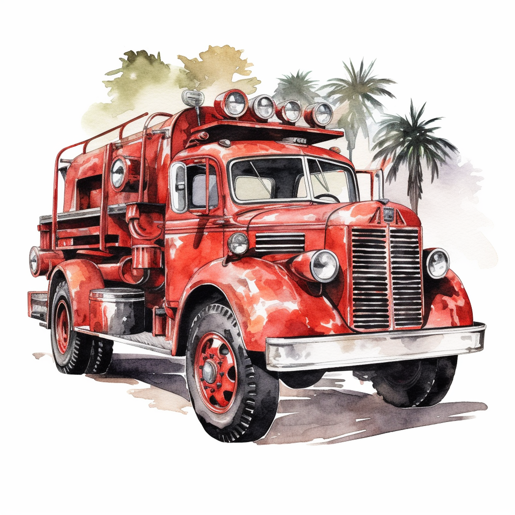 fire truck cliparts