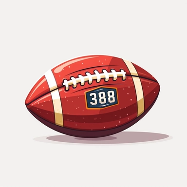 american football ball clipart vector, flat vector design, 2d,detailed