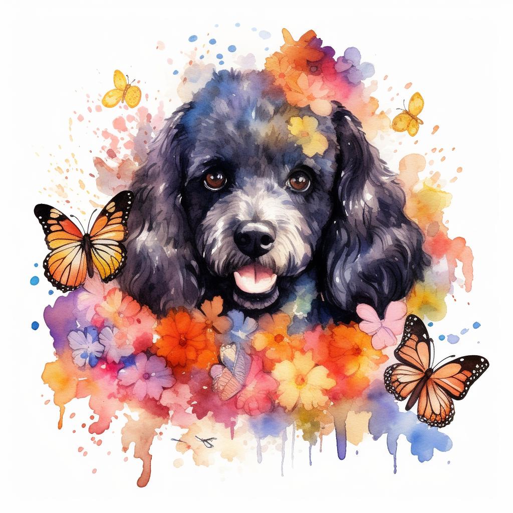 colorful dog cliparts