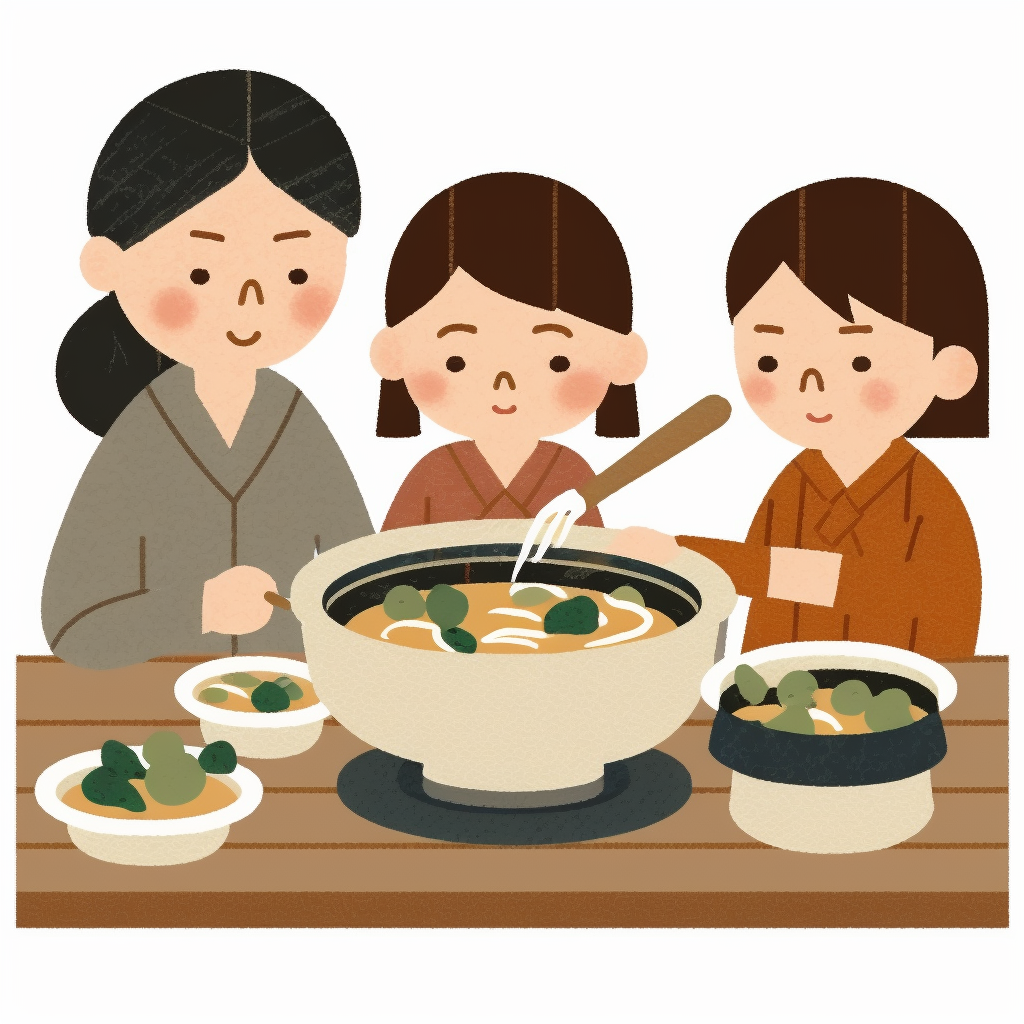 family eating clipart
