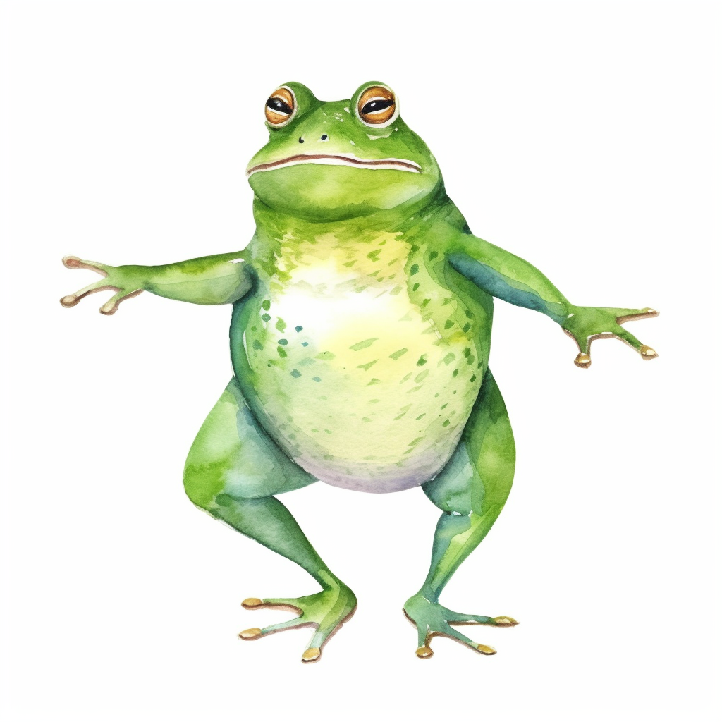cartoon frog clipart