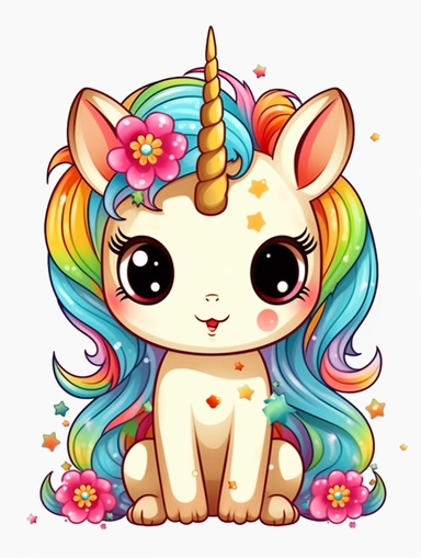 chibi Caticorn Clipart, Cat Clipart, Caticorns, Rainbow Caticorns, , Printable, SVG, Commercial Use, #CP722