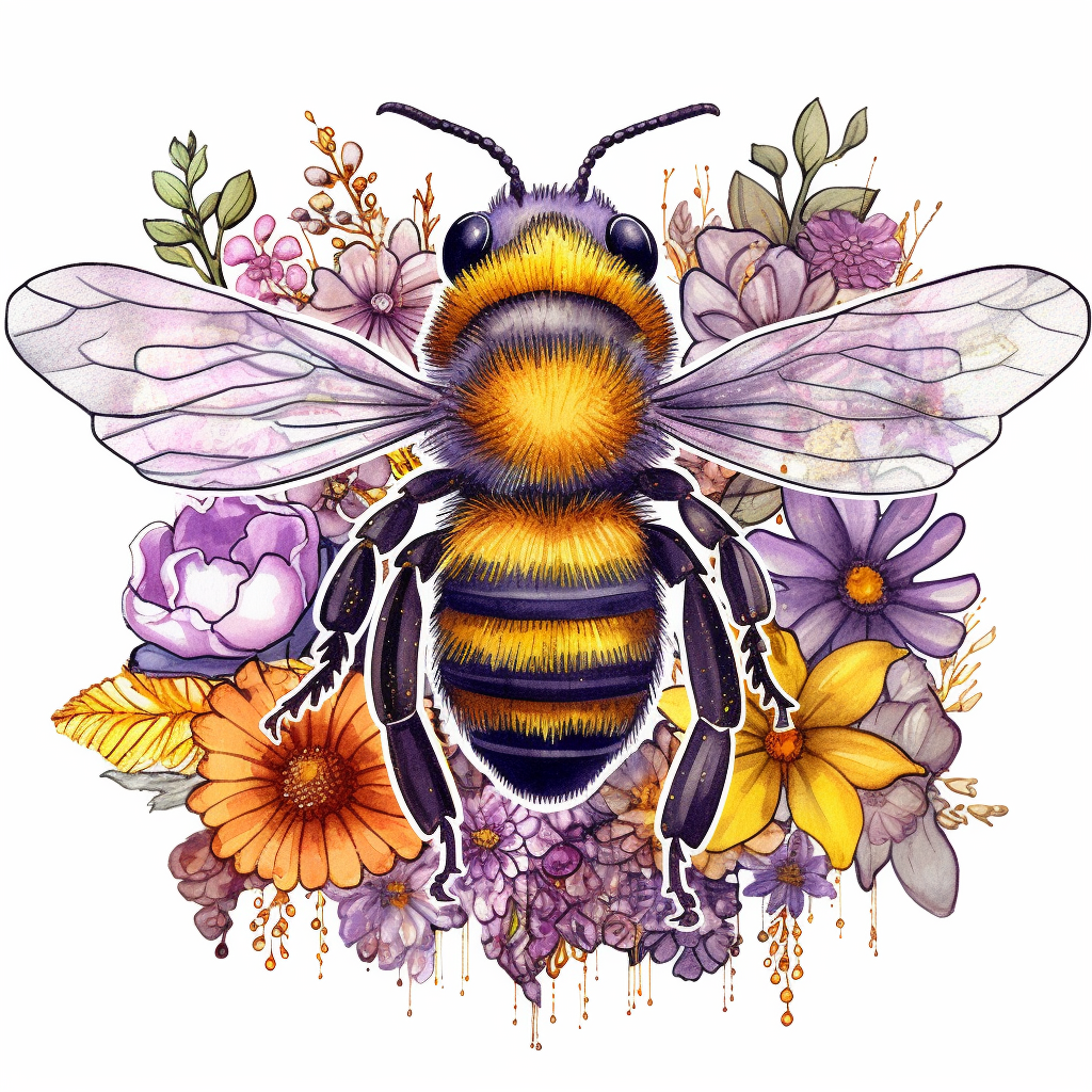 honey bee designs cliparts, artistic, creative, intricate, detailed ...