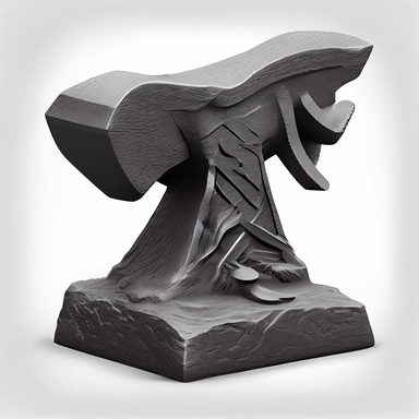 extremely detailed anvil, clipart, white background