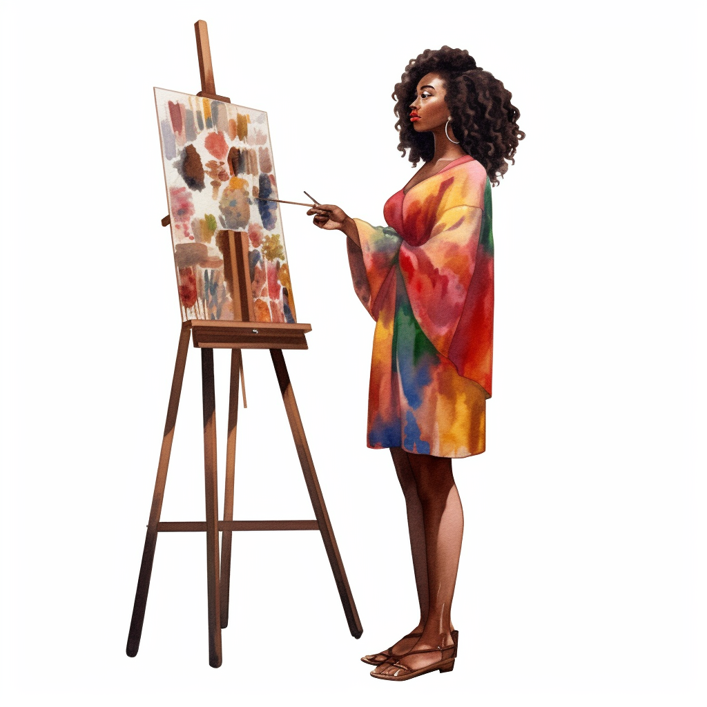 art easel clipart