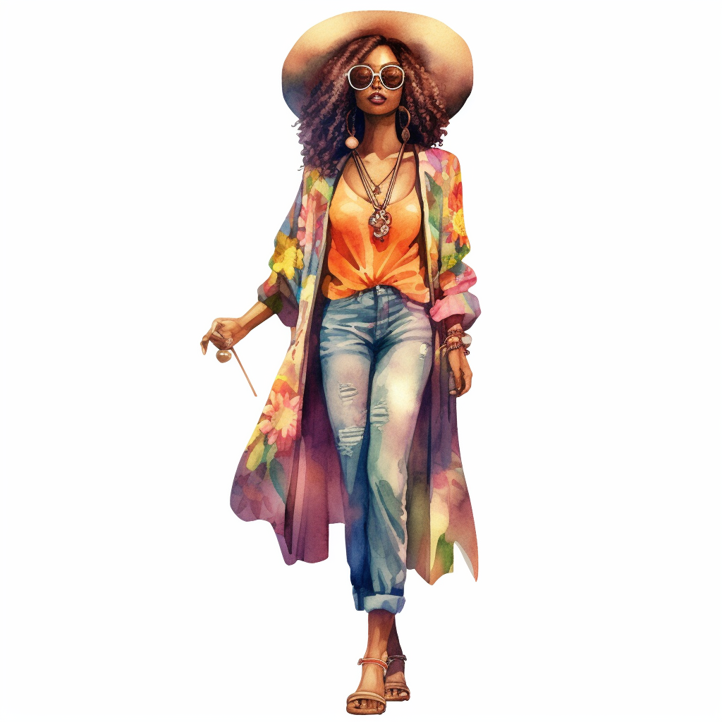 black woman cliparts