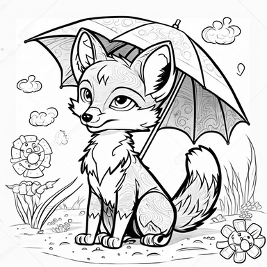 ,fox at the beach with umbrella and beach blanket for children’s coloring book, cartoon style, thick lines, no shading assasinmonkey, duplicate faces, blurry, drawing, cartoon, illustration, painting, concept art, cgi, unreal, anime, black&white, b&w, picture frame, deformed, bad anatomy, disfigured, poorly drawn face, mutation, mutated, extra limb, poorly drawn hands, done by bad-artist, ugly, dazed, 3D render, 3D game, 3D game scene, 3D character, mosaic, painting, digital art, anime, doll, to