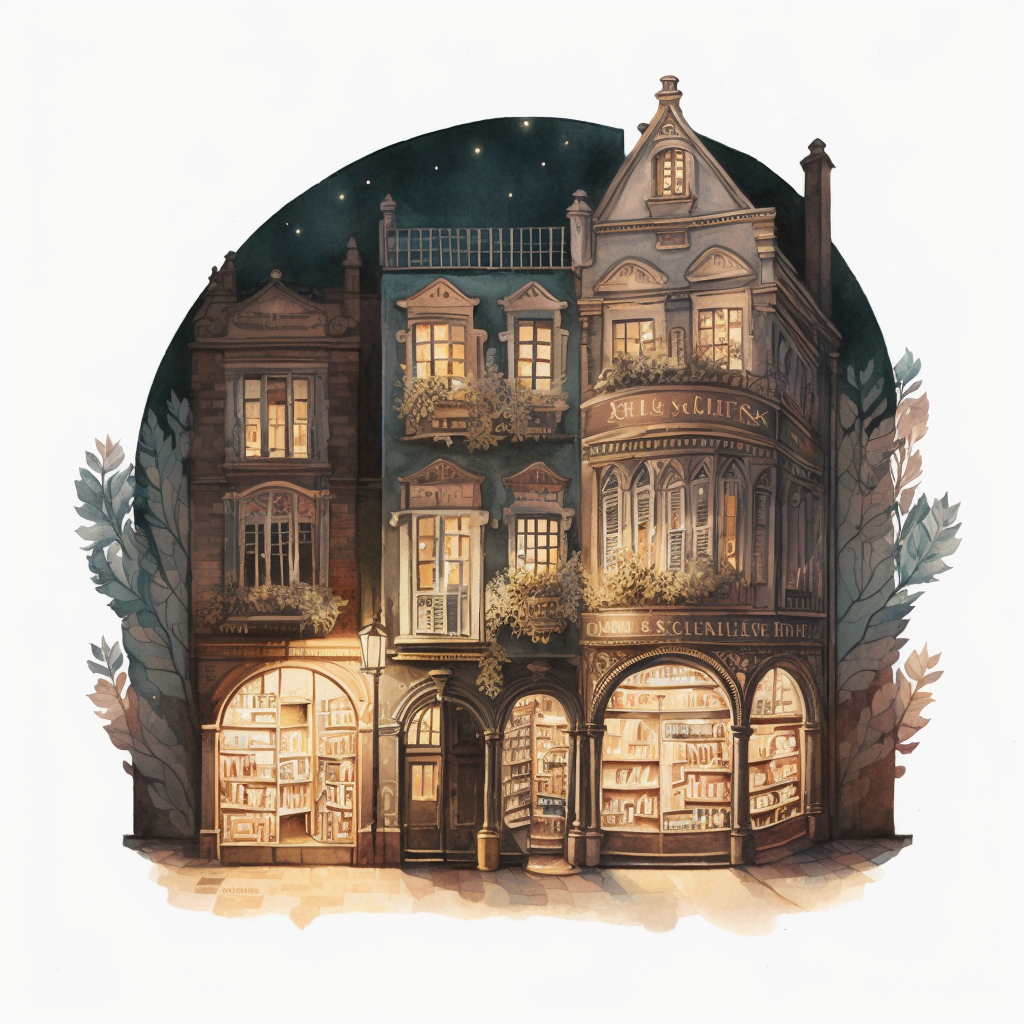 night buildings cliparts