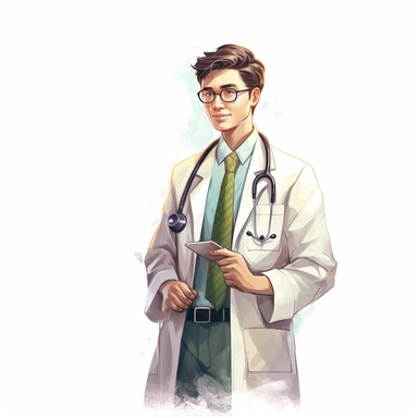 Illutration, white background, PNG clipart doctors' day