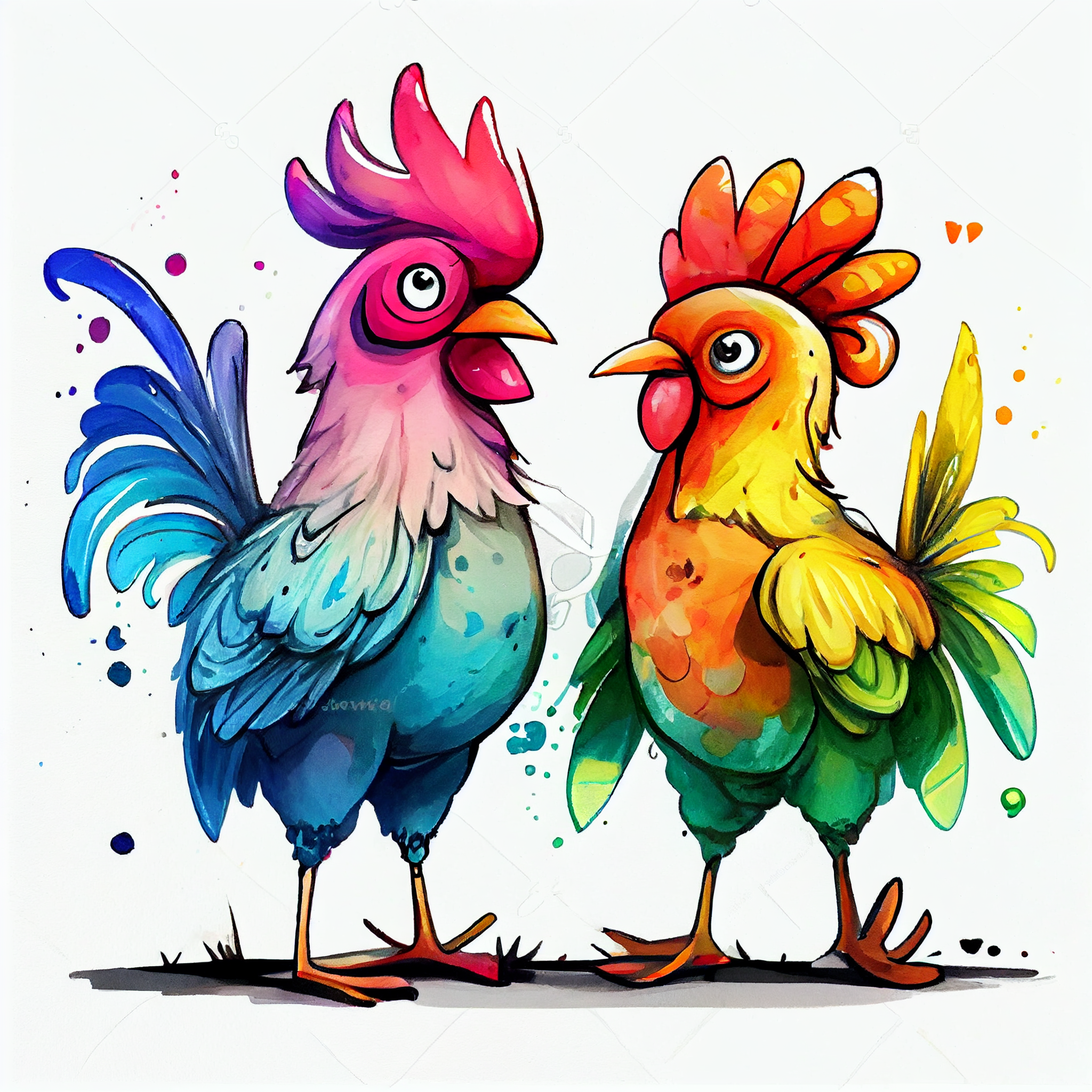 hen clipart black and white