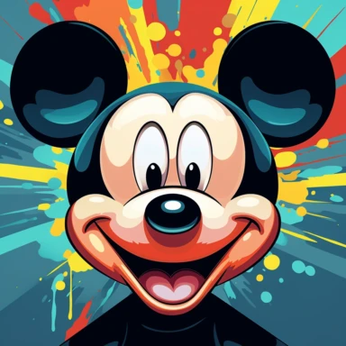 disney mickey mouse clipart, in the style of caricature faces, esteban vicente, simplistic vector art, 20 megapixels, dark proportions, simplified, john tenniel, 8k resolution