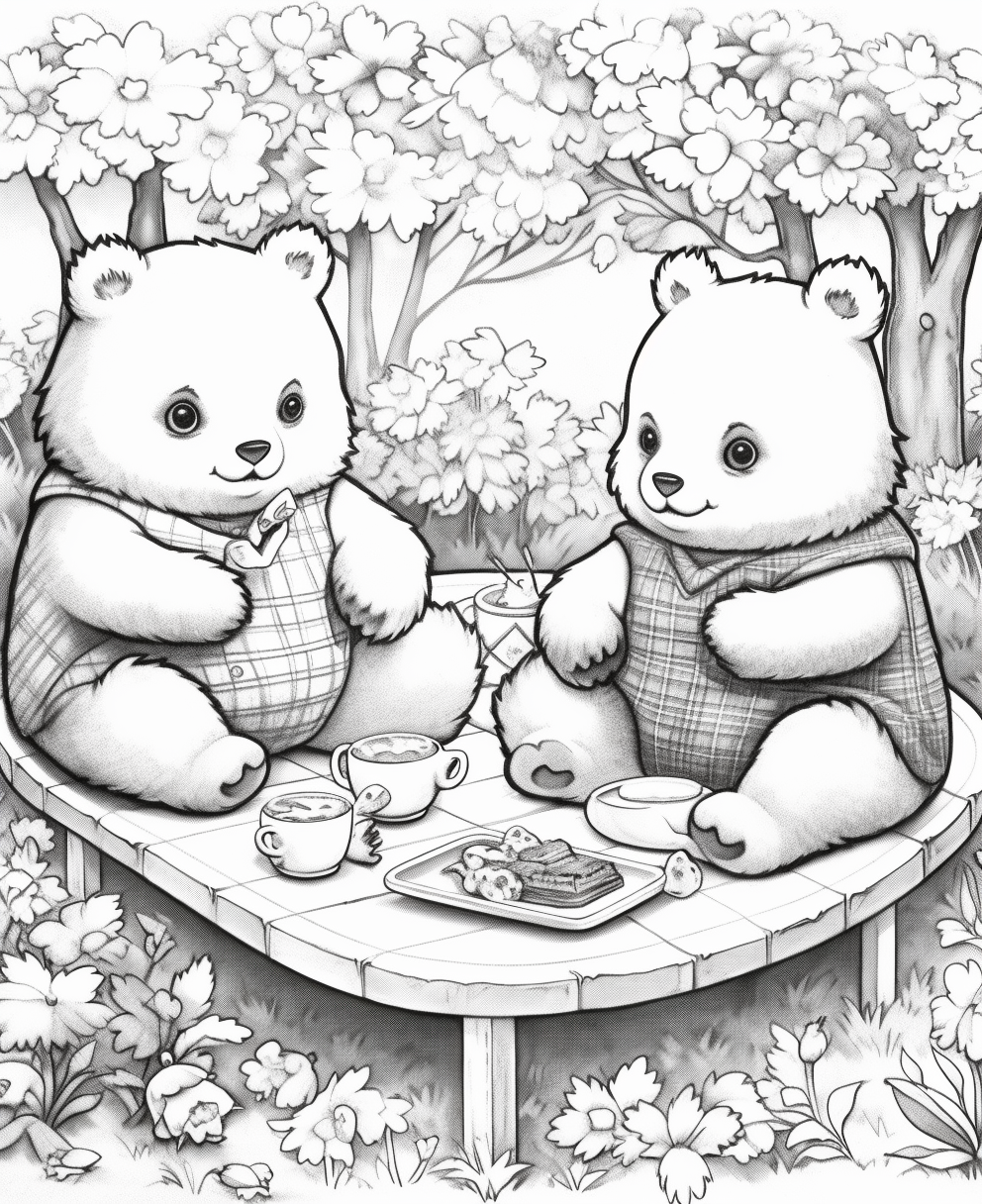 cartoon picnic cliparts