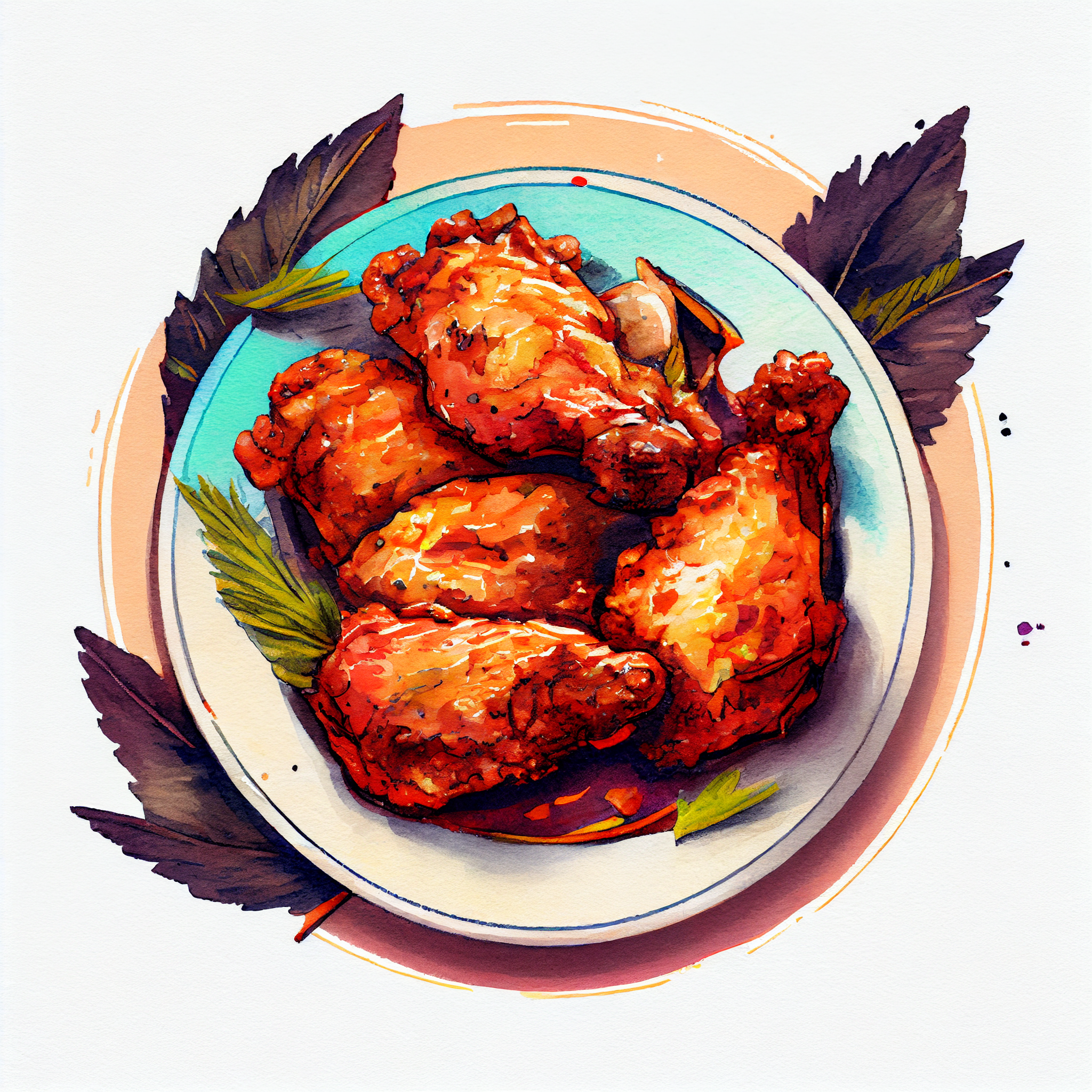 chicken plate cliparts