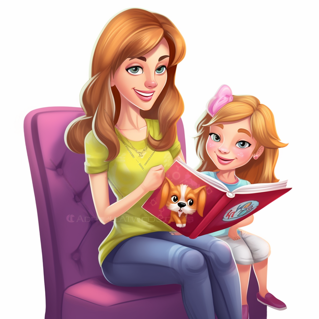 child reading clipart