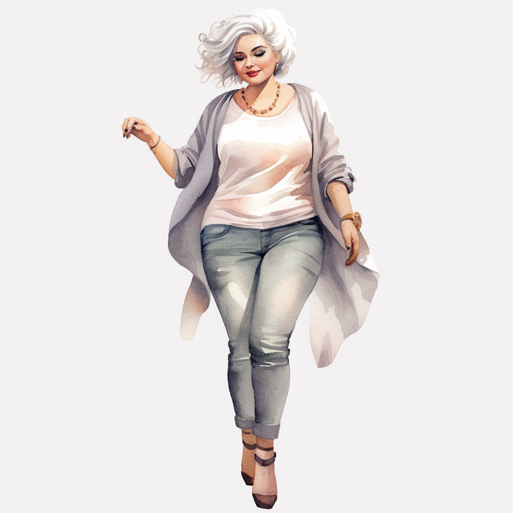fat woman cliparts