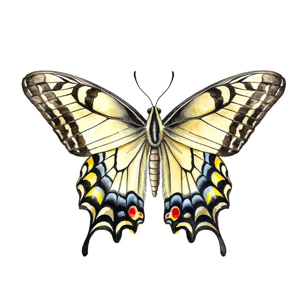 butterfly clipart black and white