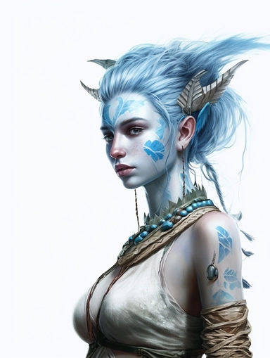 avatar character, clipart png, realistic, digital painting, WHITE BACKGROUND, fantasy style, realistic, painting, watercolor, 8k, ultra details,