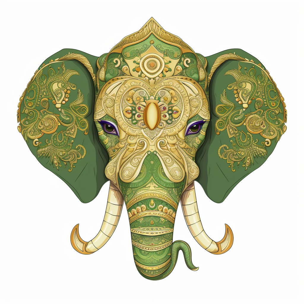 green elephant cliparts