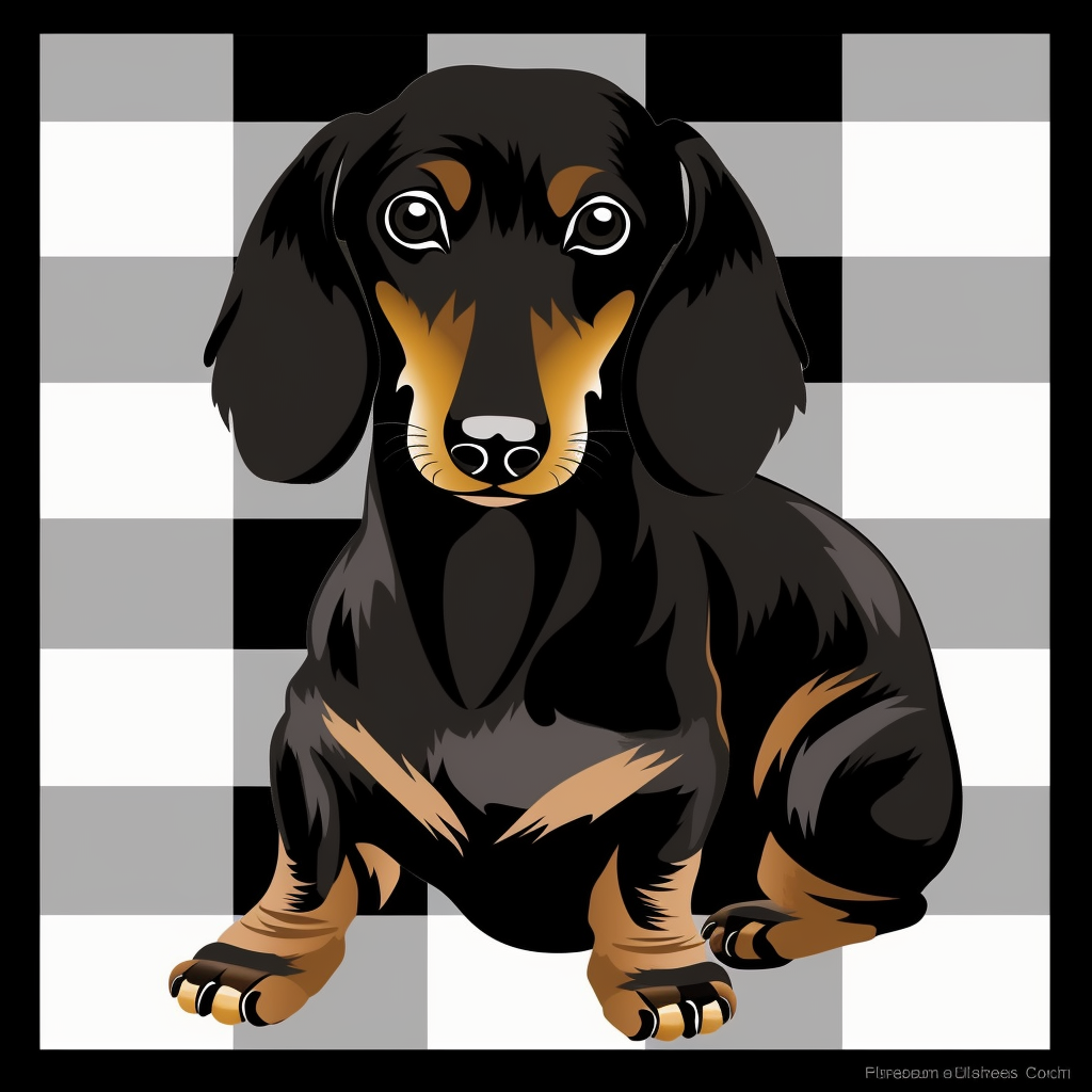 black dachshund cliparts