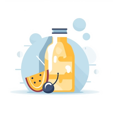 Minimalistic clipart-style image of one food item on a clean and white background, focusing on it's simple and recognizable shape, Illustration, vector graphics,