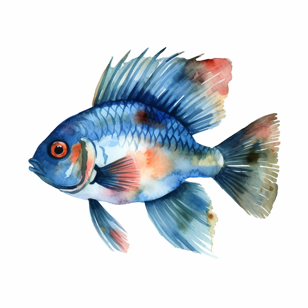 blue fish cliparts