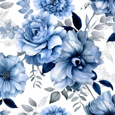 Contemporary collage style floral patterns blue watercolor elegant flowers wedding invitations high quality and elegant clipart of flowers gucci art white background 4