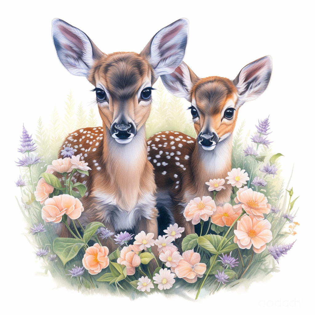 baby deer cliparts