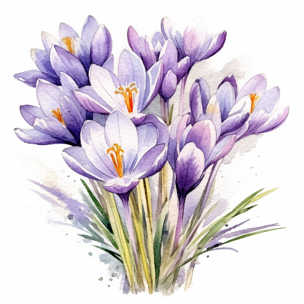crocus cliparts