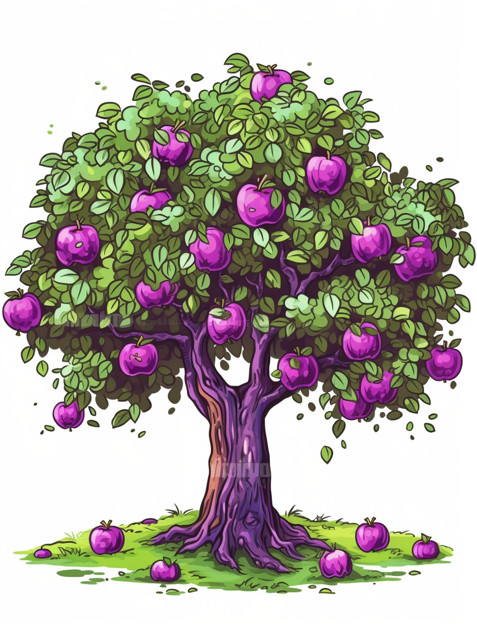 cartoon apple clipart