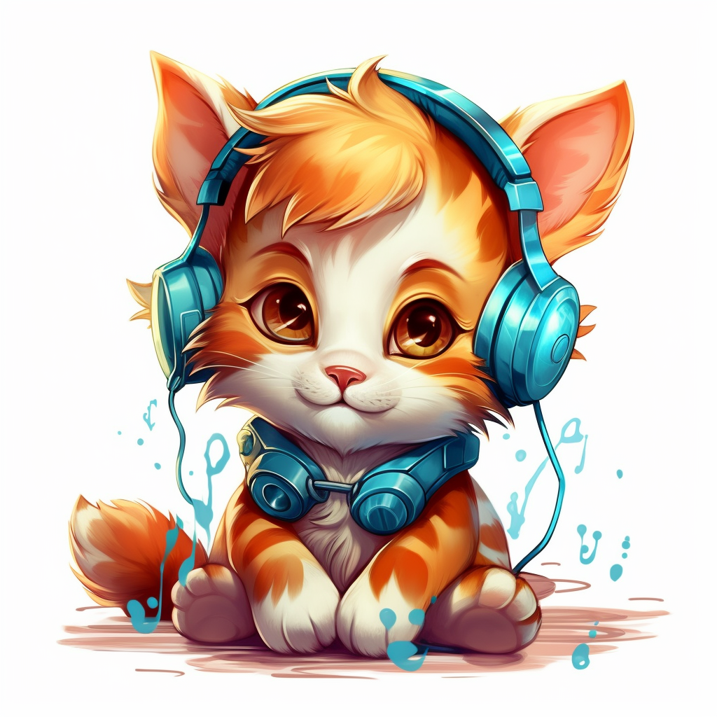 listen to music clipart