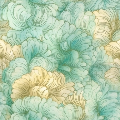 aqua clipart, Watercolor paper, pale colors, gold striated, mermaid , romantic , pre-raphaelite, abstract