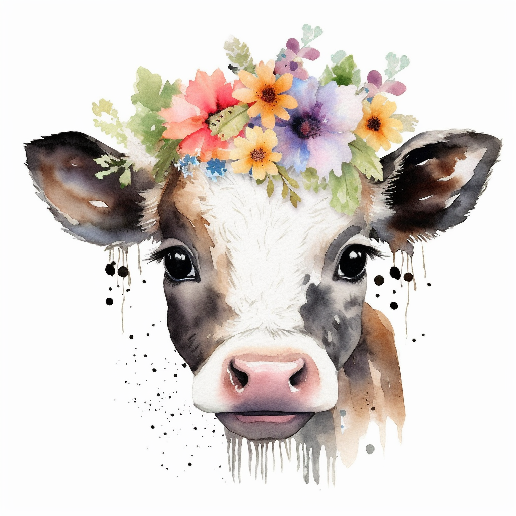baby cow cliparts