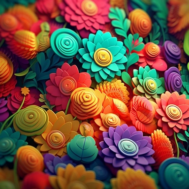 colour 3D money clipart, Cottagepunk, in the style of vibrant color palettes, cute and dreamy, heavy shading, colorful storytelling, modern style, colour flower background