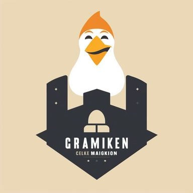 logo for chicken eggs, simple design, clipart, ar-15, border wall, bricks of sugar, ski mask, flea market, 1980s vibe, minimalistic design, urban brand recognition, famous, high end marketing, 2 color vector image, simple yet stylish, positive impact, in the style of a tee-shirt logo