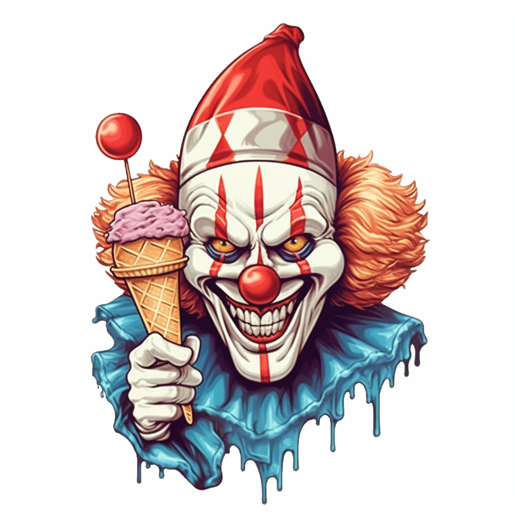 halloween clown cliparts