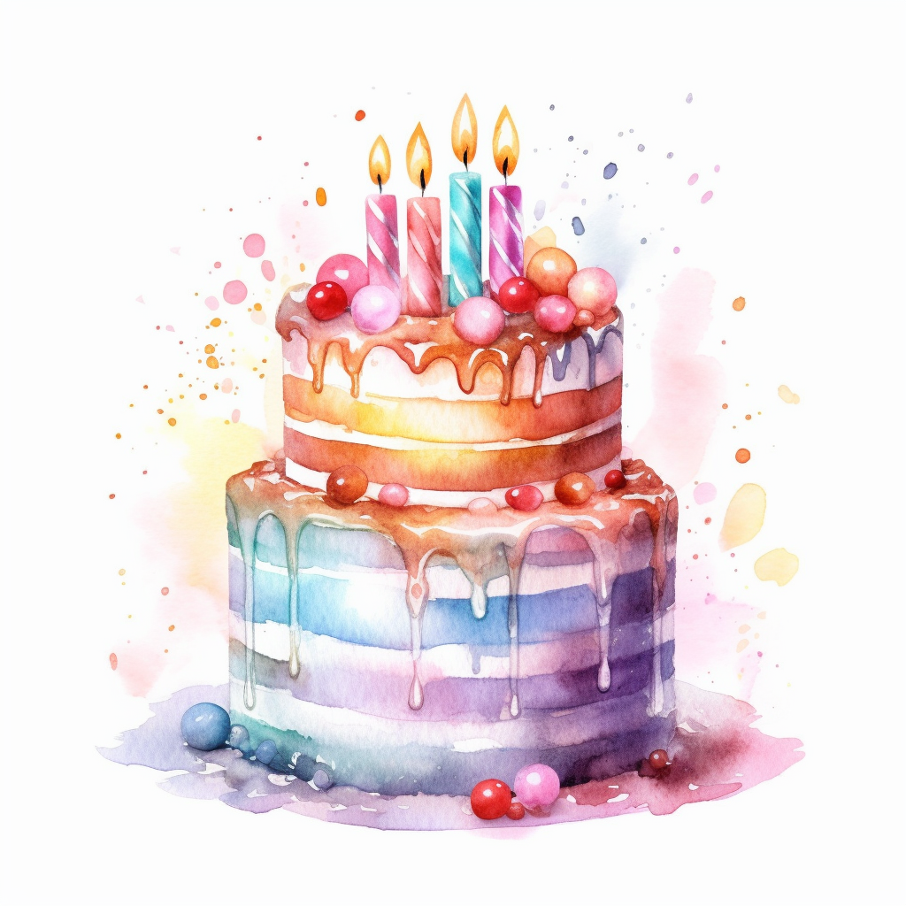 happy birthday cake clipart