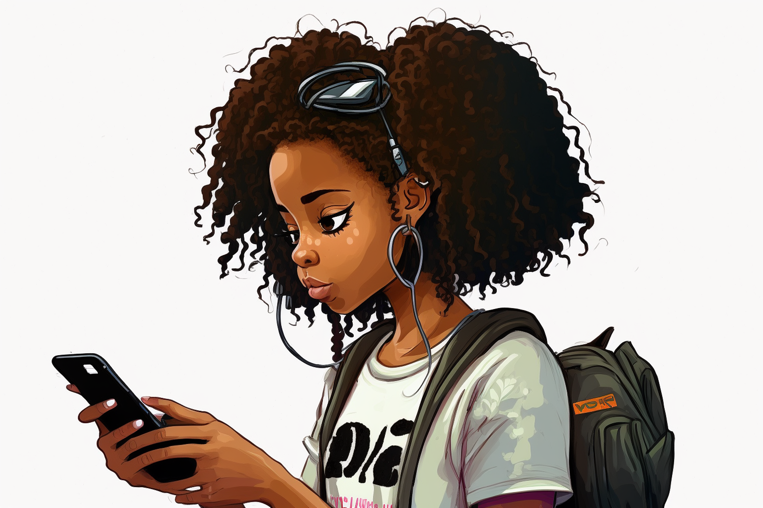 girl phone cliparts
