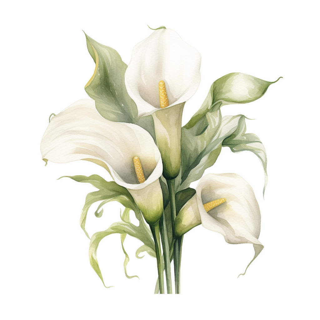 calla lily clipart