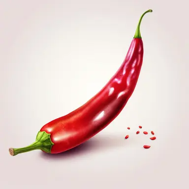 chilli, illustration vector image, clipart, digital drawing, soft edges and blurred details, cute colorful, realistic super details, white background, object complete display, screen without watermark, element, PNG, 8k--ar 1:1