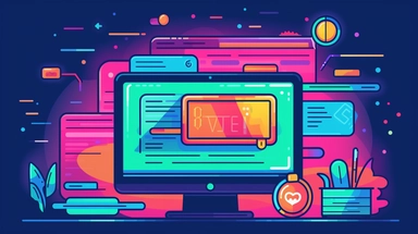 colorful clip art image of computer screen with a website checkout page that is offering an add on for a higher price