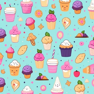 aesthetic, clipart, girly pattern