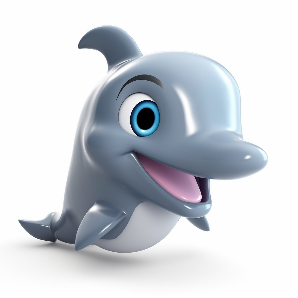 cartoon dolphin clipart