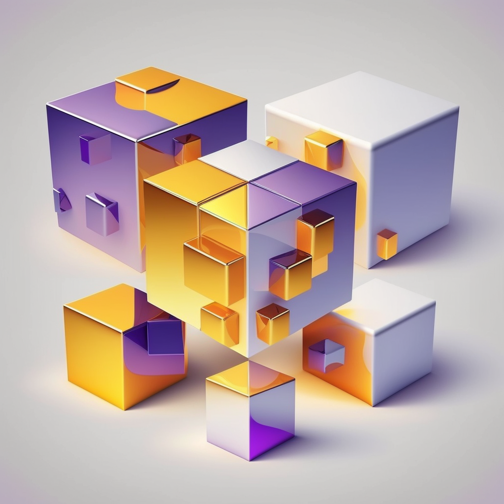3d cube cliparts