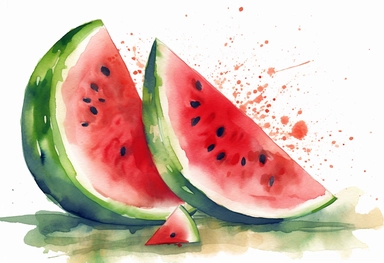 watercolor watermelon slice savanna d st free clipart, in the style of frank quitely, graphic novel inspired illustrations, mary fedden, clever juxtapositions, pentax 645n, sōsaku hanga, emotionally-charged brushstrokes,--iw 1.5