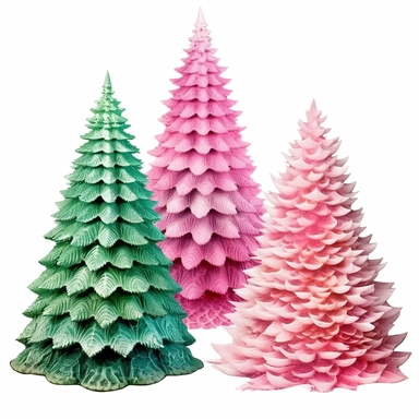 3 christmas trees png, pink ,green, christmas tree clipart, western christmas png, shirt png christmas, christmas sublimation designs, christmas tree, pink christmas png, christmas digital download, on white background 8k--16:9