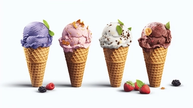 collection of 4 hayper realistic isolated clip art images, evenly spaced, luxurious ice cream generously adorned with an abundance of fruit toppings, many kind of fruits decoration on a white background, elements for sweets, in the style of realistic watercolor paintings, natural color schemes Concept Art , anodized shadows, hyperdetailed, realistic, cinematic lighting, intricate details , 8k, octane render, high detail,hyper quality,high resolution, elaborate, sketchfab photo-realistic, ultra s