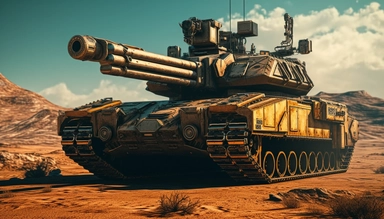 cyberpunk 2077 inspired post apocalyptic tank with machine guns, armored vehicle in post apocalyptic dessert clipart. Cinematic, Ultra-Wide Angle, Depth of Field, hyper-detailed, Unreal Engine, Cinematic, Photoshoot, Shot on 25mm lens, Depth of Field, DOF, Tilt Blur. Shutter Speed 1/1000, F/22, White Balance, 32k, Super-Resolution, Megapixel, Pro Photo RGB, VR, Lonely, Good, Massive, Half rear Lighting, Backlight Natural Lighting, Incandescent, Optical Fiber, Moody Lighting, Cinematic Lighting, 