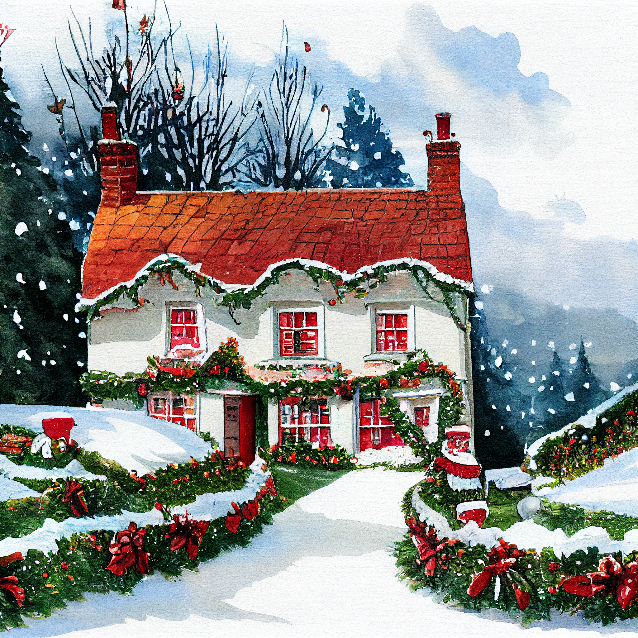 country christmas cliparts