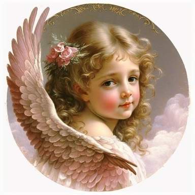 angel vintage art, girl angel, moon child, angel painting, victorian angel, antique wings, angel wings, clipart, old child, beautiful young pretty pink, transparent background