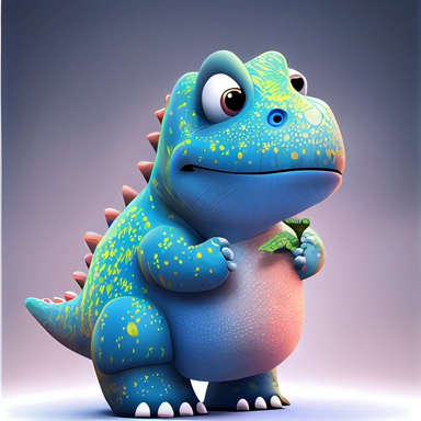 baby blue fat dinosaurus with a fat belly, big sparkling eyes (complete shape, not cut), on a white background, hand draw Illustration clipart, 4K, extremely detailed, detail to every pixel